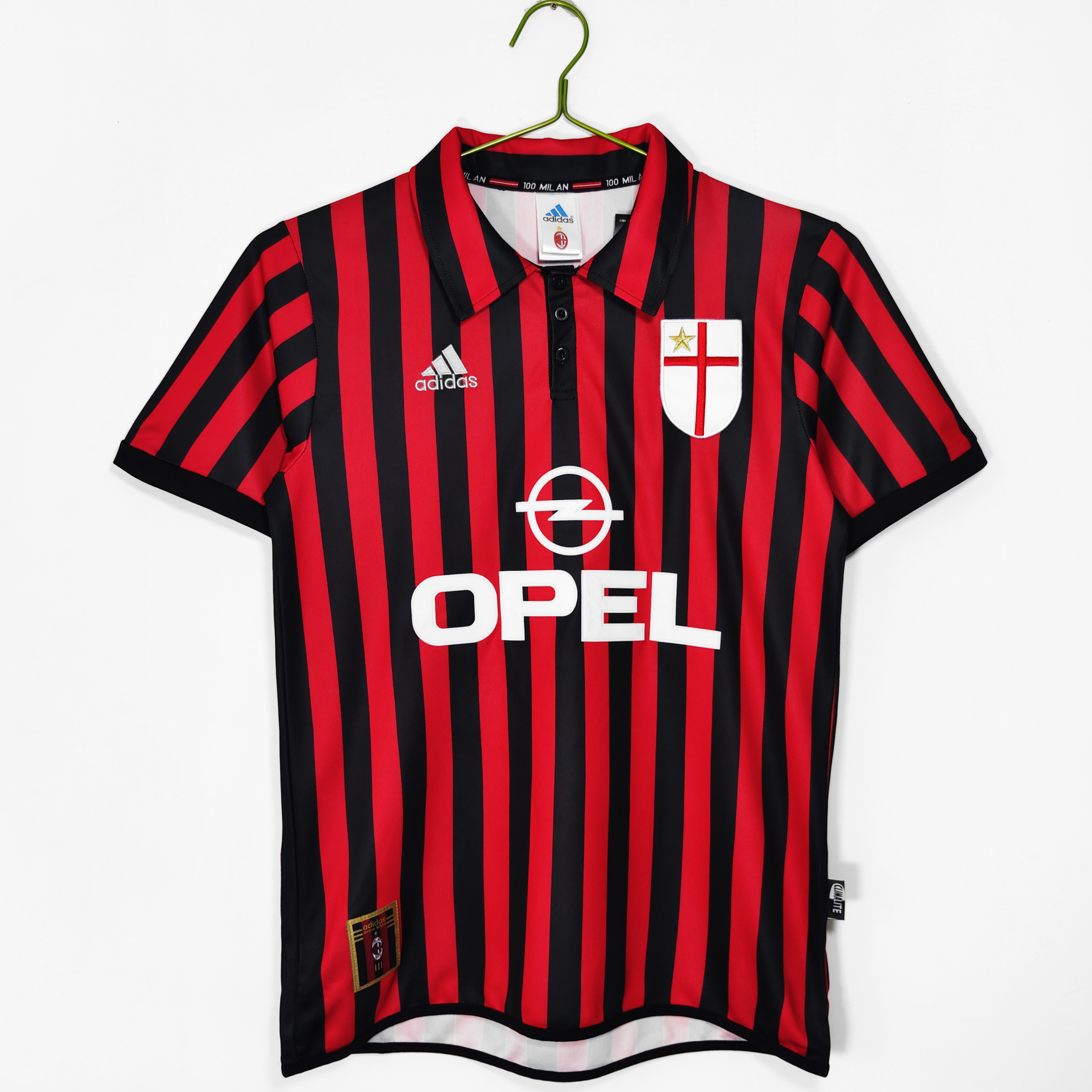 Camiseta de fútbol AC Milan 1999/00 LOCAL MANGA CORTA VERSION FAN